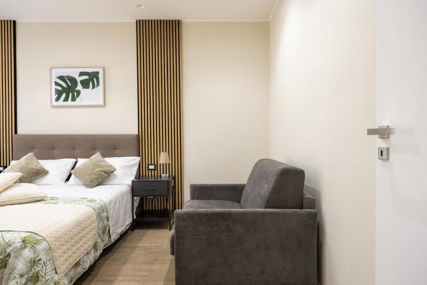 La poltrona letto accanto al letto